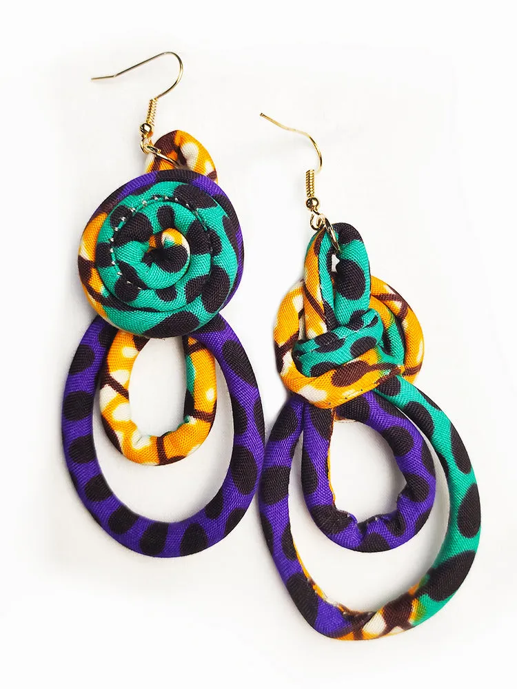 Ankara Rope Earrings