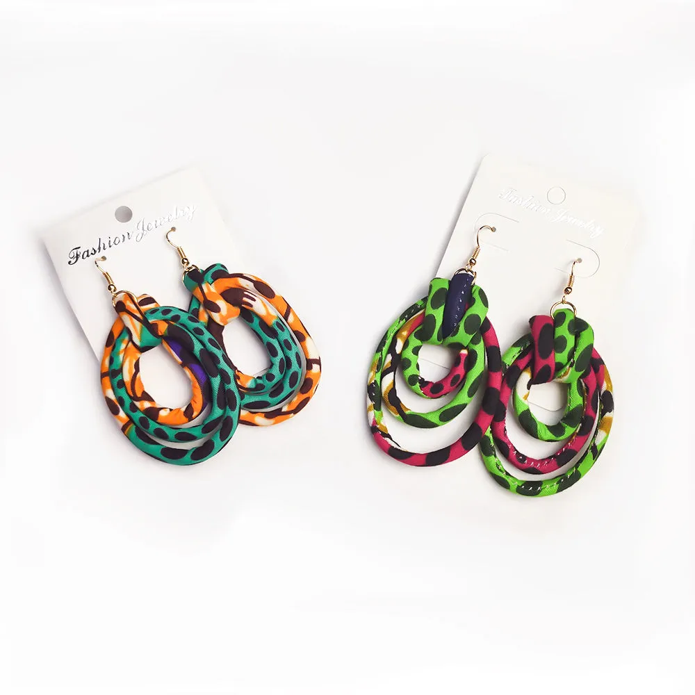 Ankara Rope Earrings