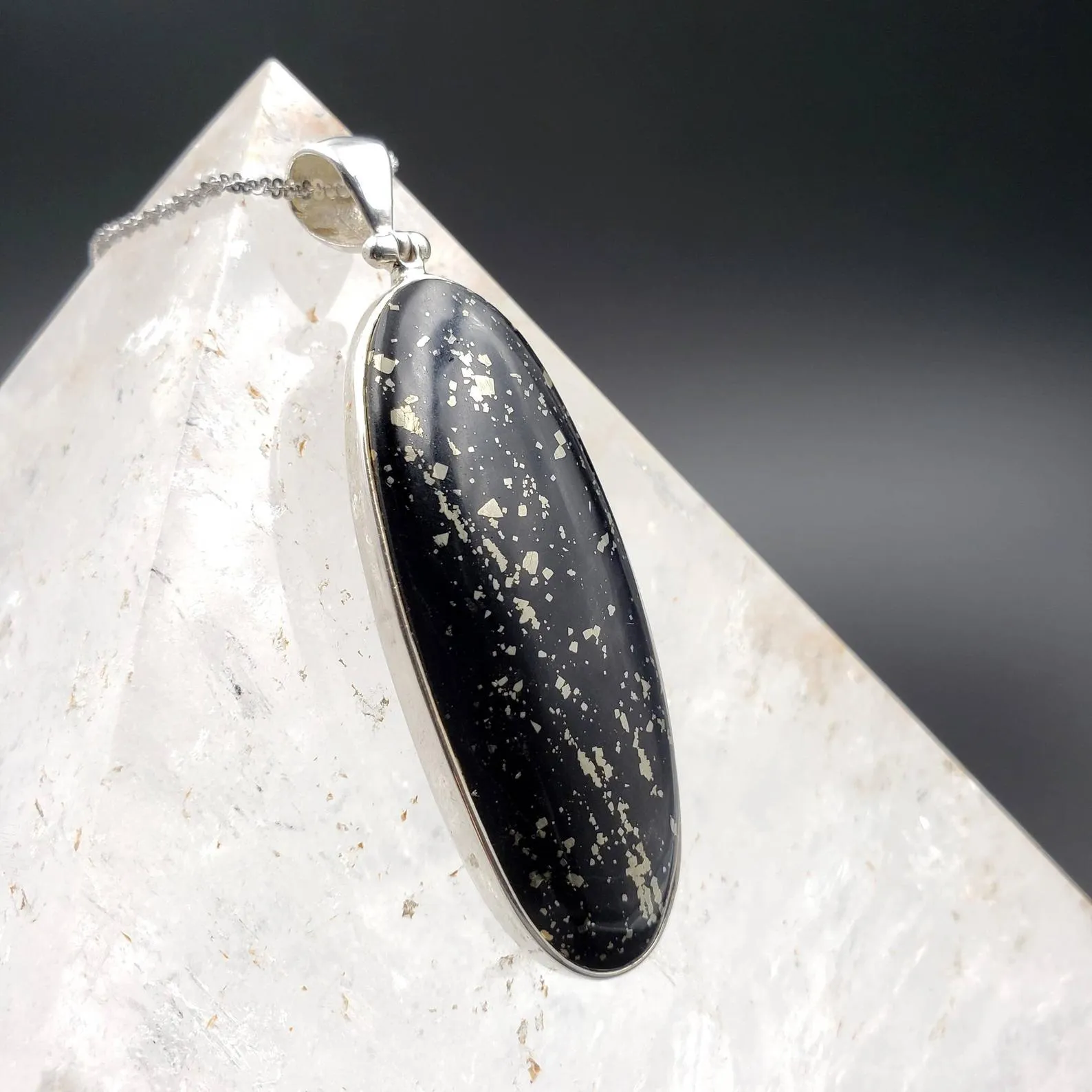 Apache Gold Chalcopyrite Skateboard Pendant