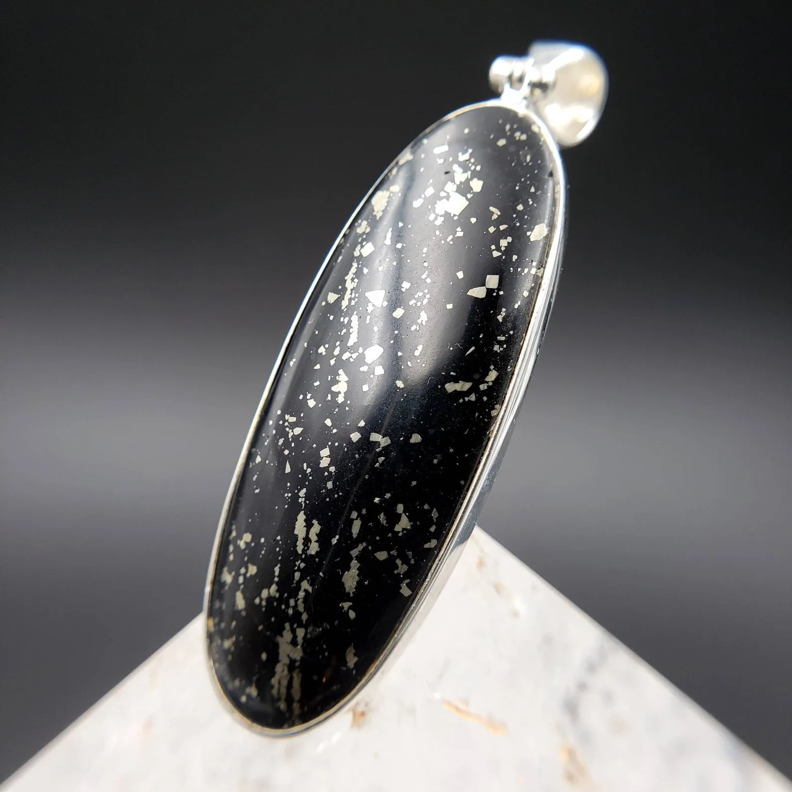 Apache Gold Chalcopyrite Skateboard Pendant