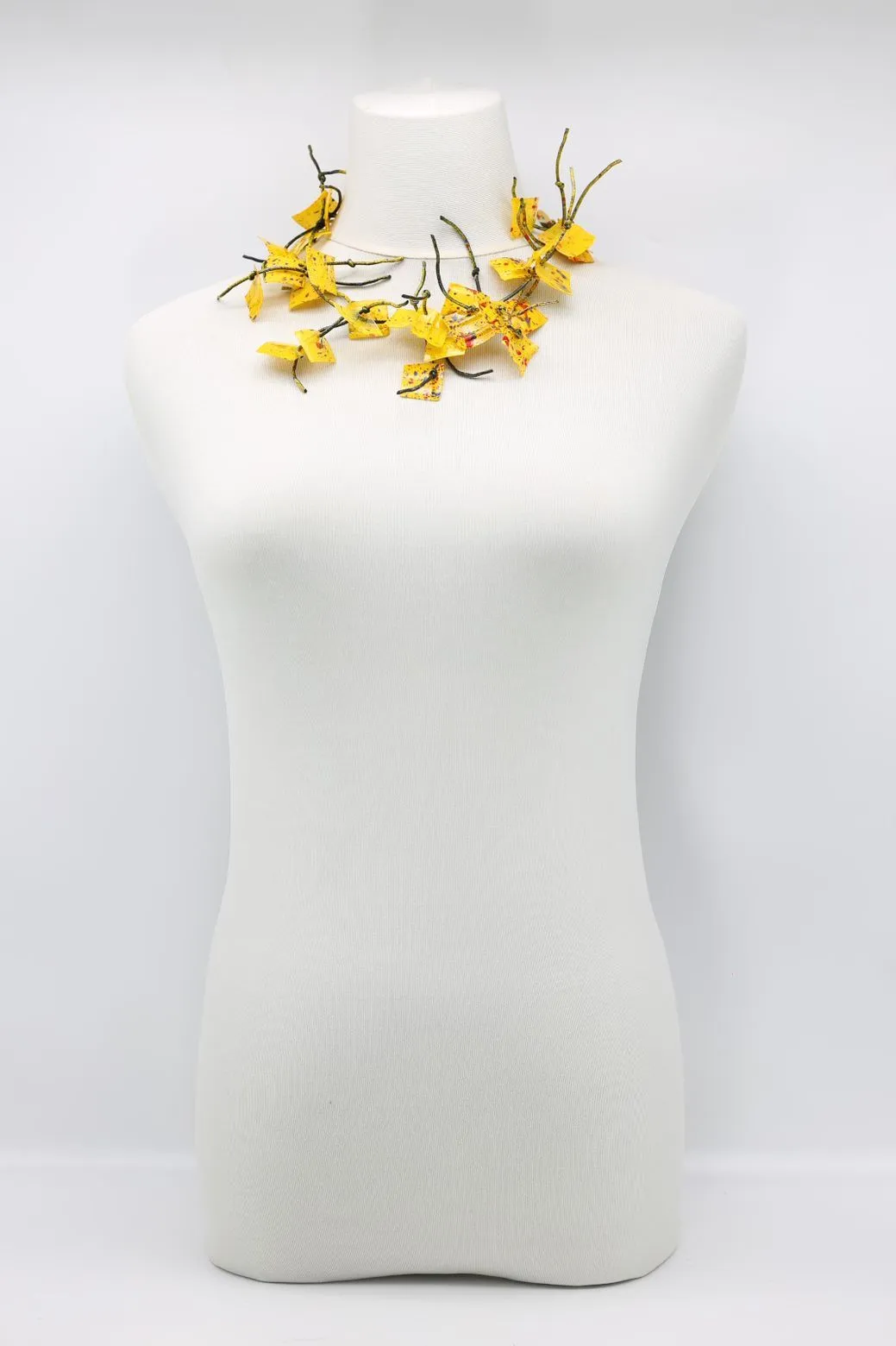 Aqua Coral Necklaces - Hand-painted - Short