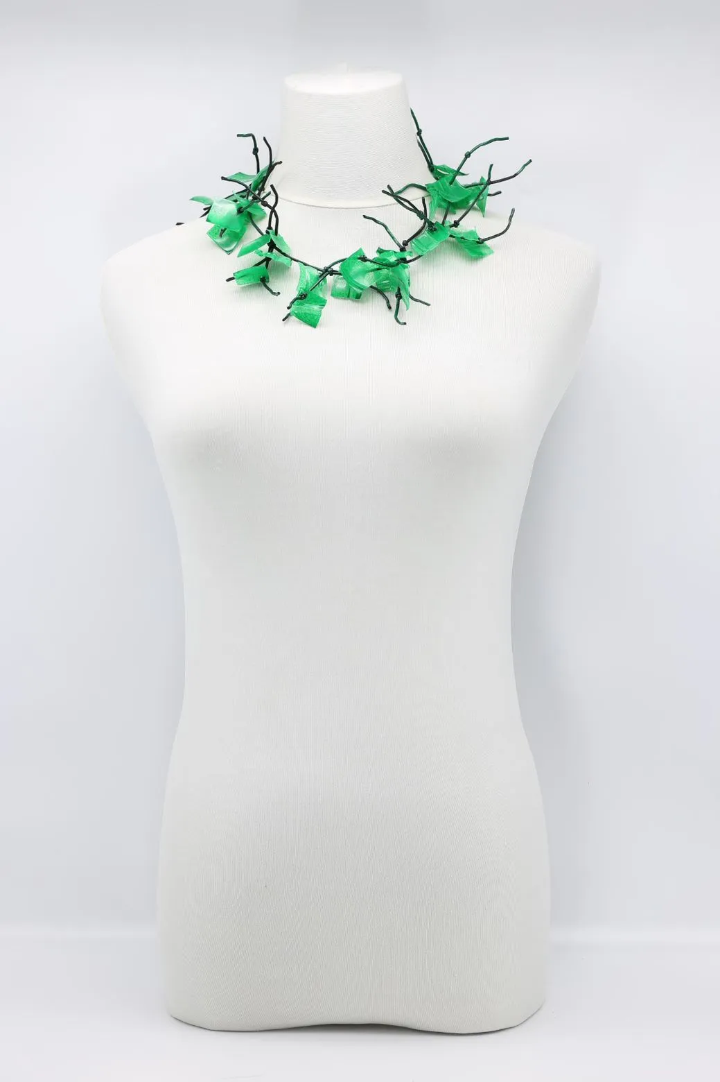 Aqua Coral Necklaces - Hand-painted - Short
