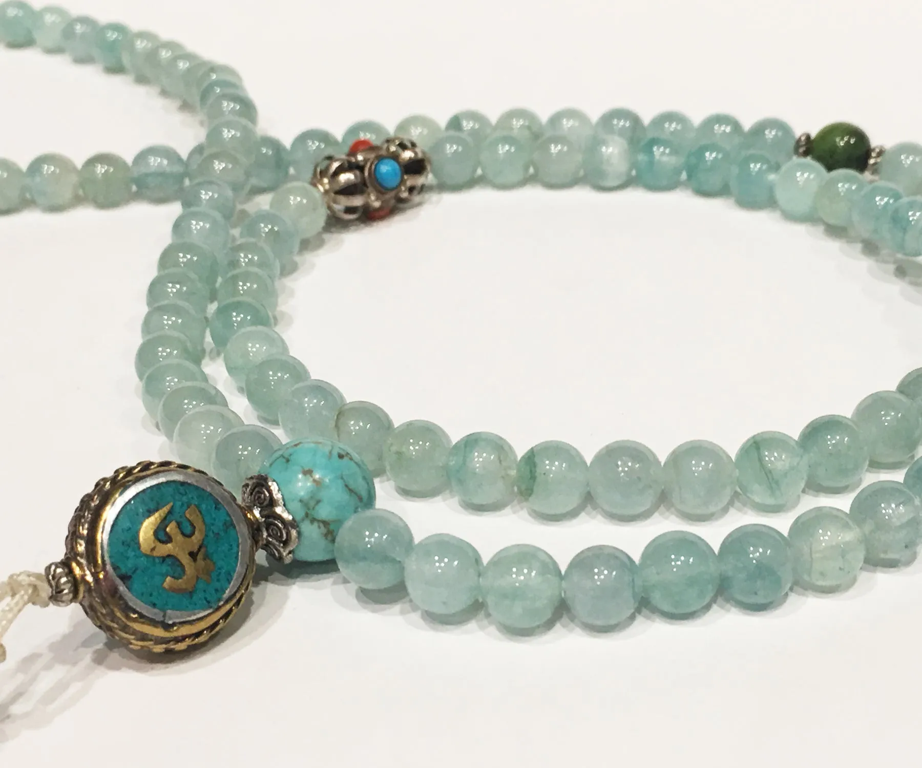 AQUAMARINE NECKLACE MALA