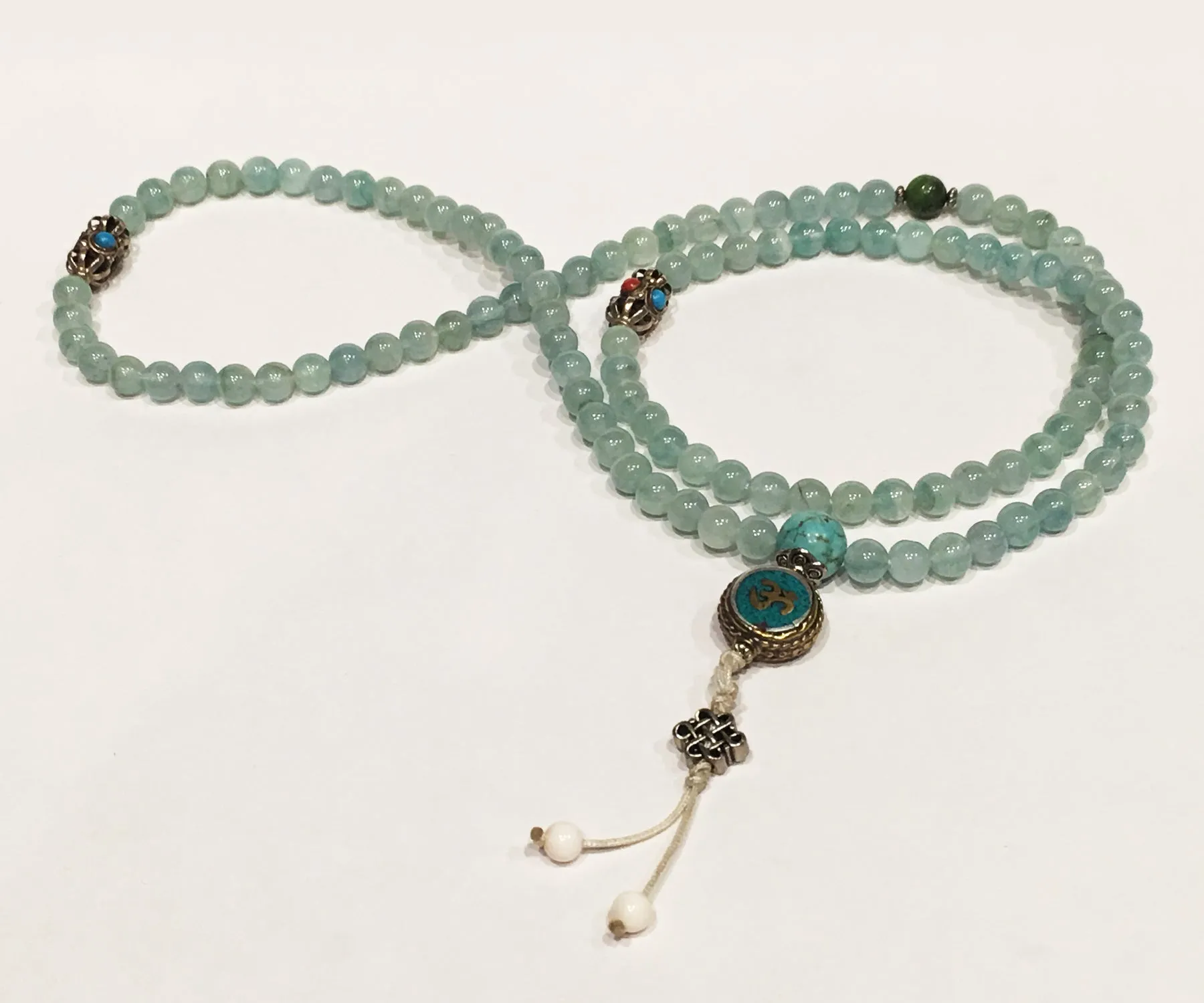 AQUAMARINE NECKLACE MALA