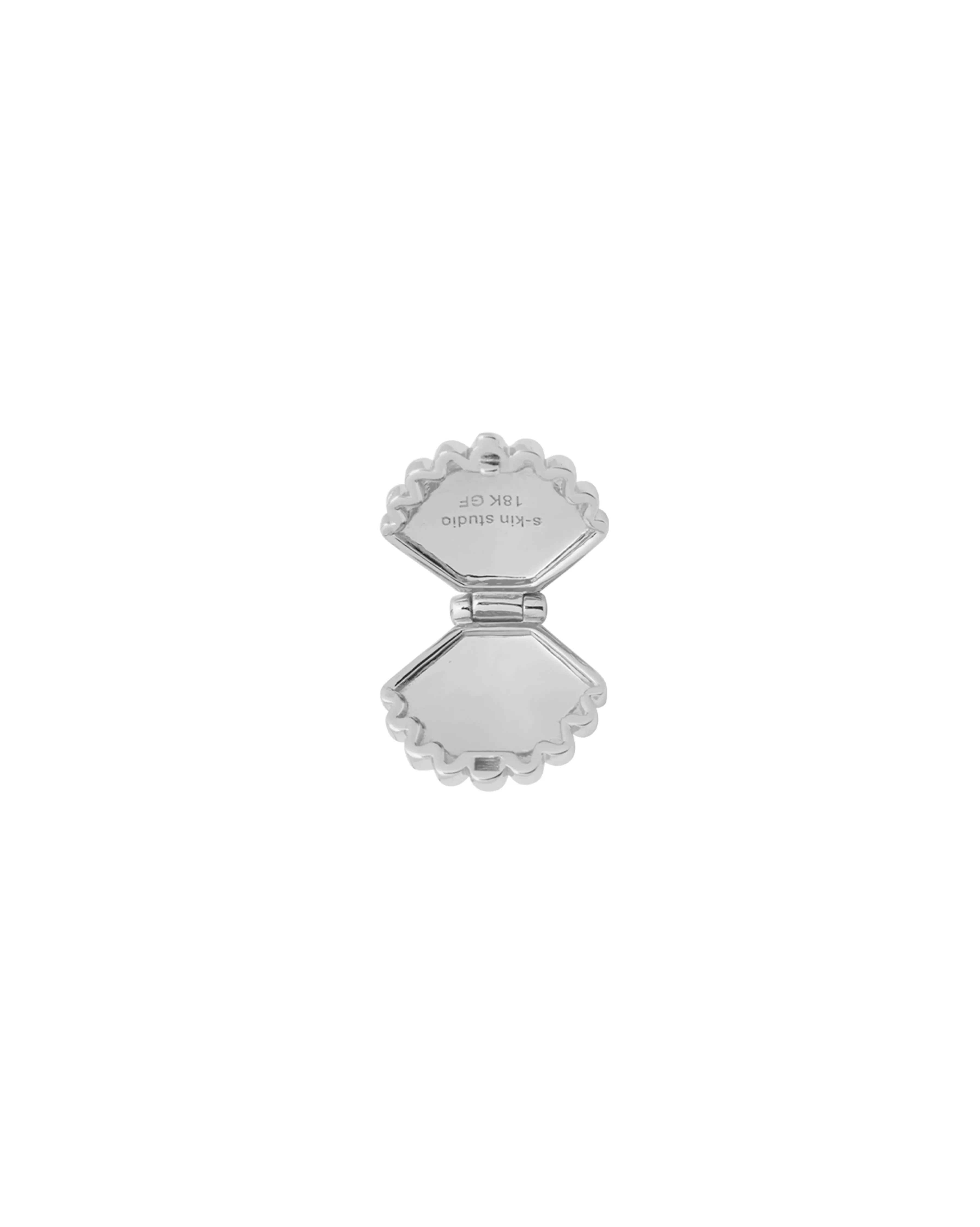 Ariel Shell Engravable Locket Necklace - Sterling Silver