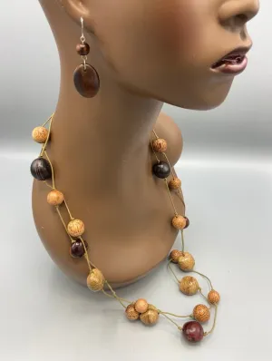 Atta Matinee Bead Necklace