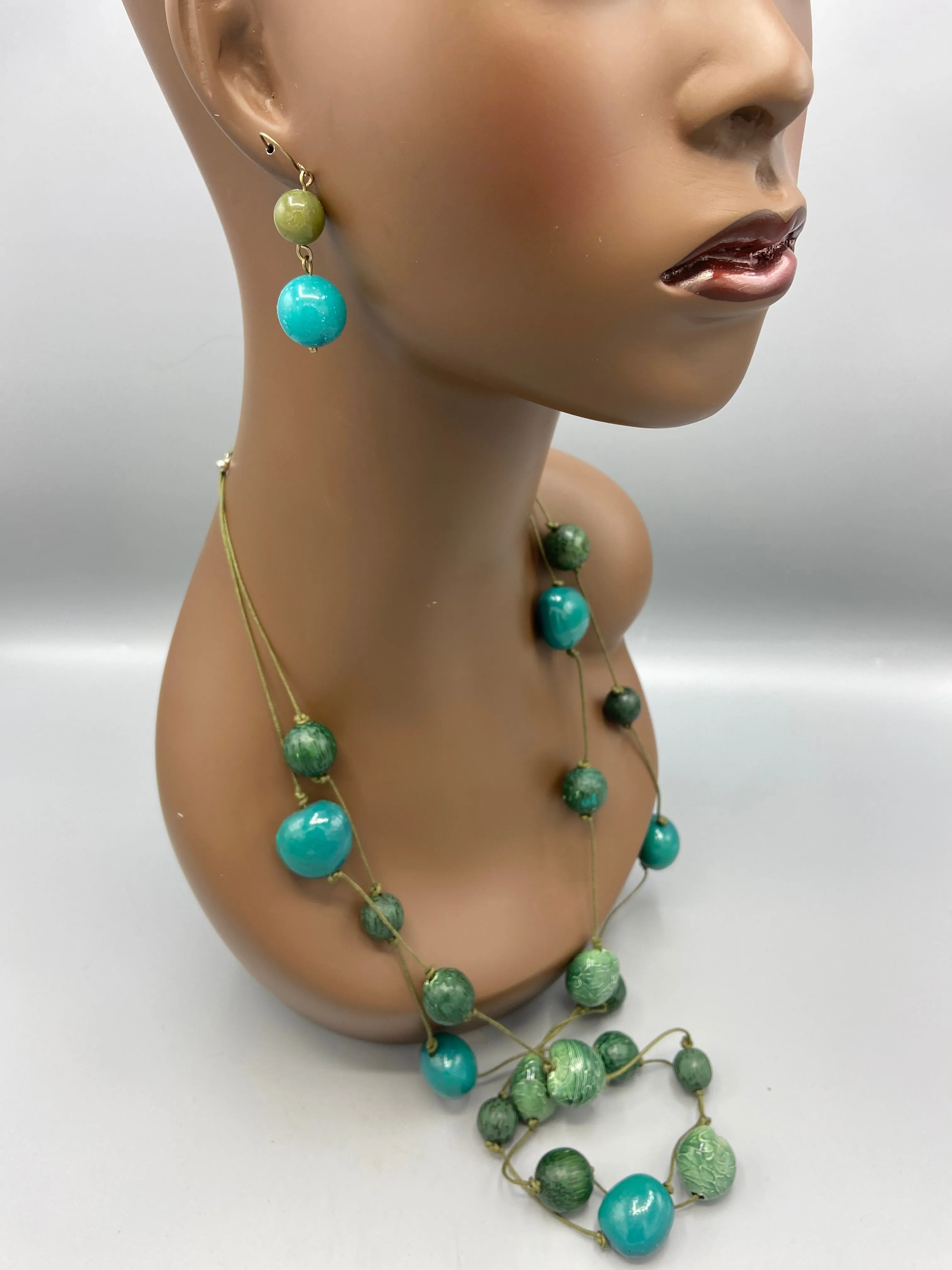Atta Matinee Bead Necklace