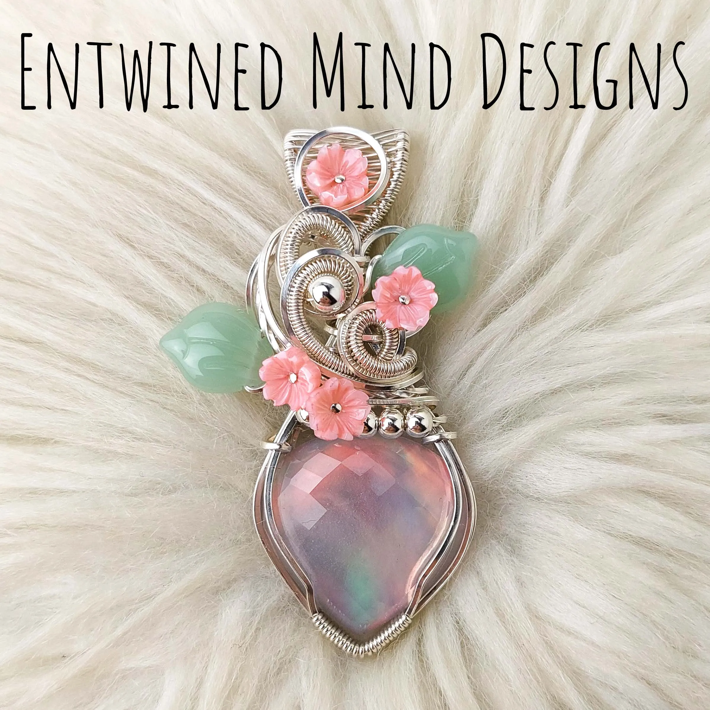 Aurora Opal Doublet Sterling Silver Statement Pendant