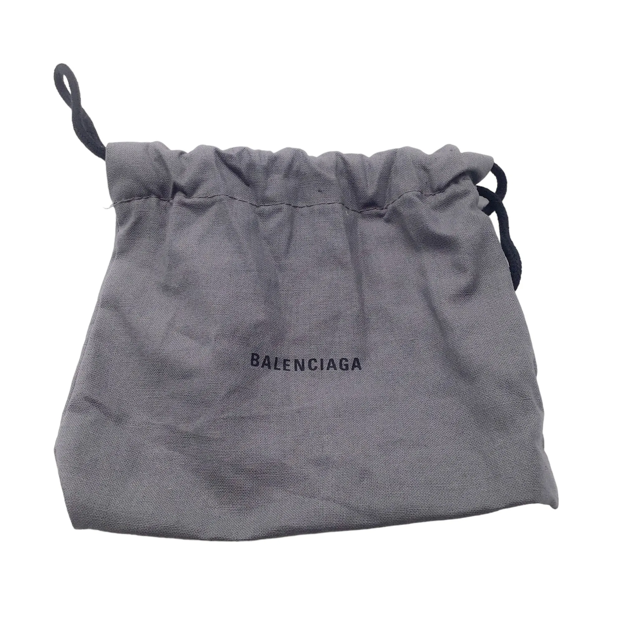 Balenciaga Silver Crystal Embellished Bow Necklace
