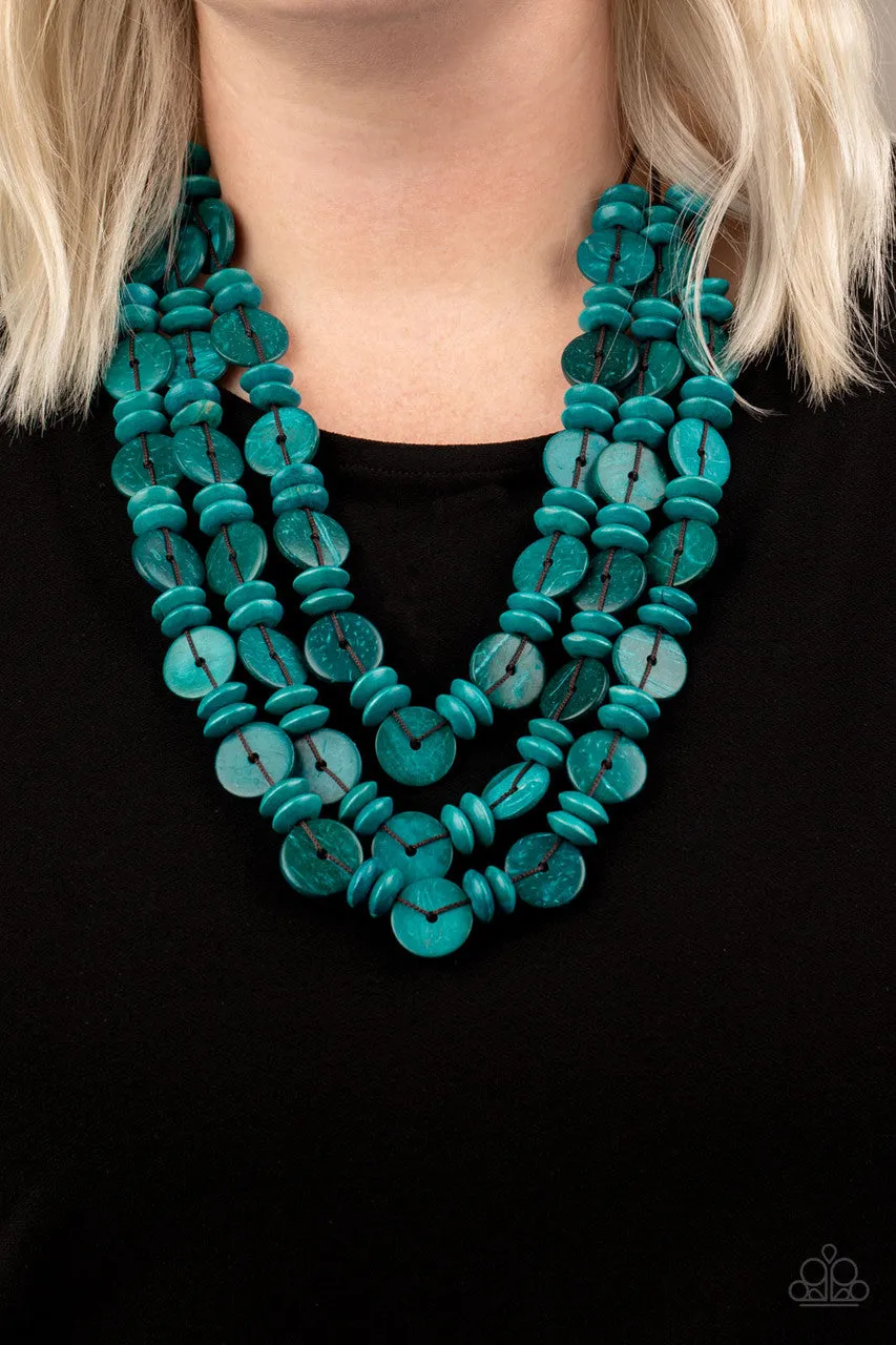 Barbados Bopper Blue Paparazzi Necklace