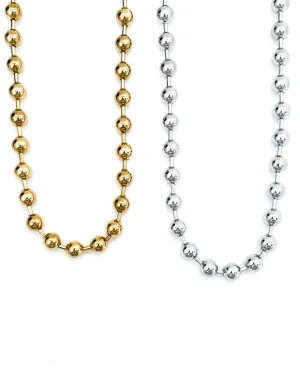 Barbara Beaded Gold Silver Necklace
