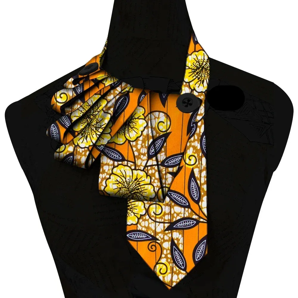 Bazin Fabric Handmade Collar