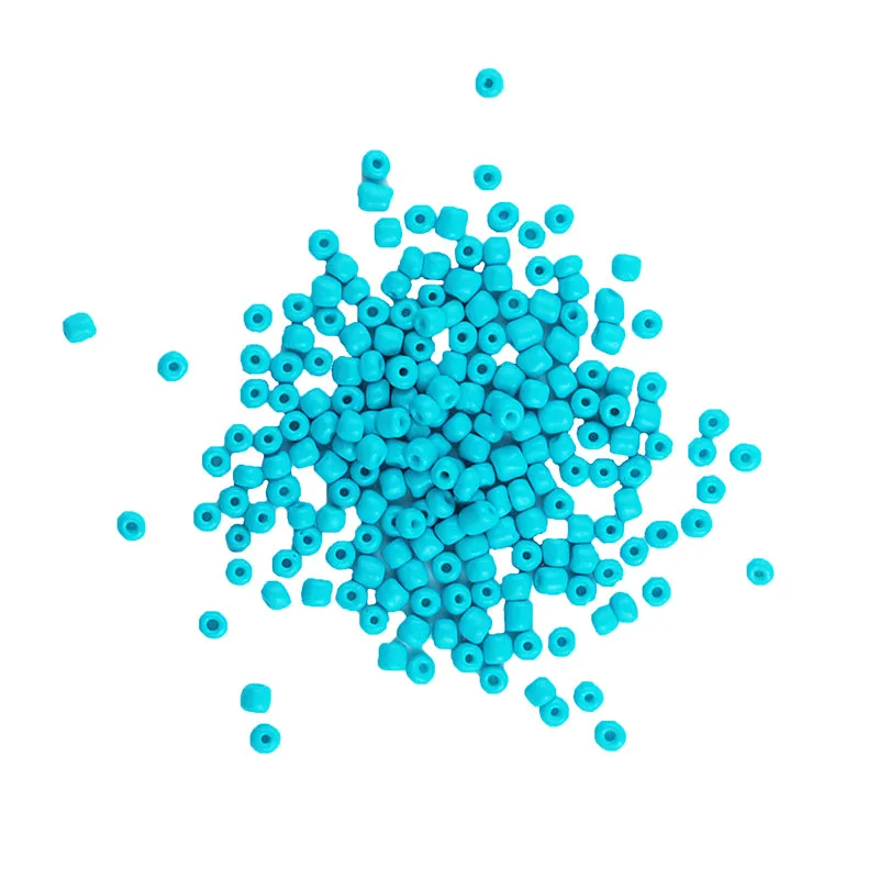 BEAD GLASS SEED TURQUOSE GREEN 3.6MM 25G
