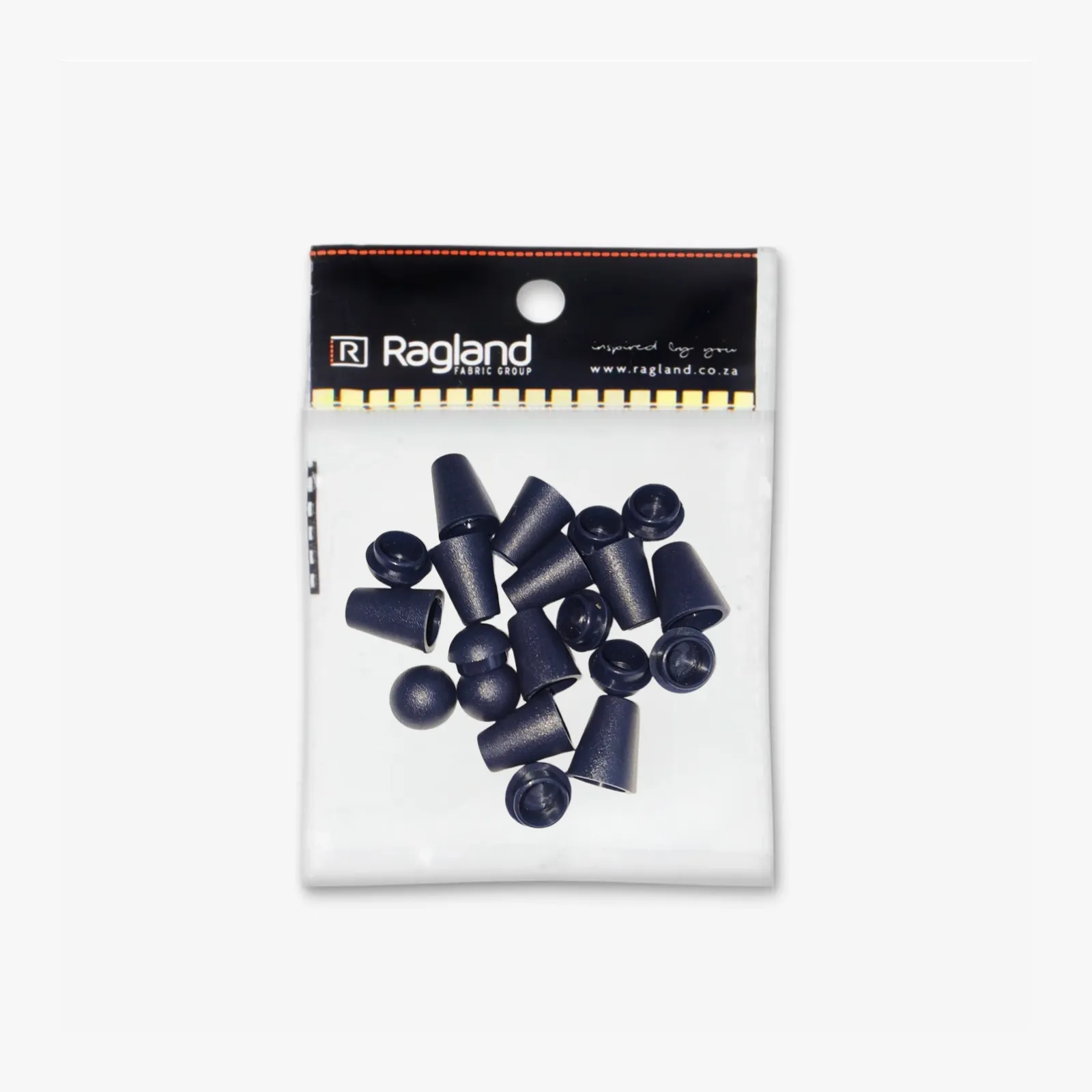 Bell Cord End Caps 5mm Navy