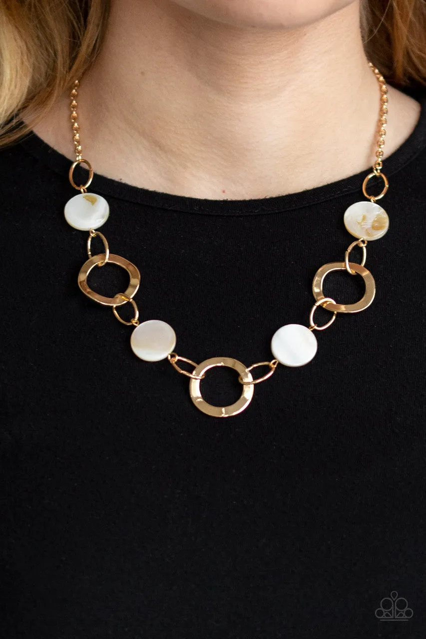 Bermuda Bliss Gold Paparazzi Necklace