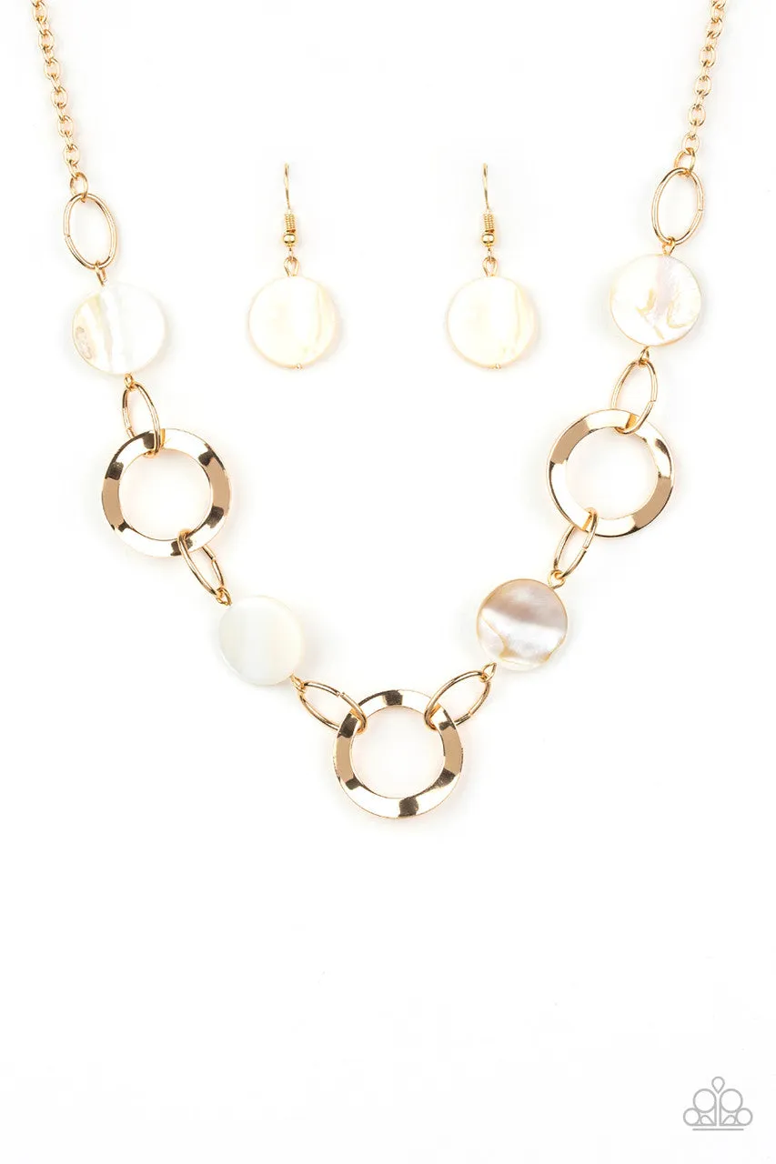 Bermuda Bliss Gold Paparazzi Necklace