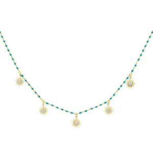 Bezel Starburst Necklace