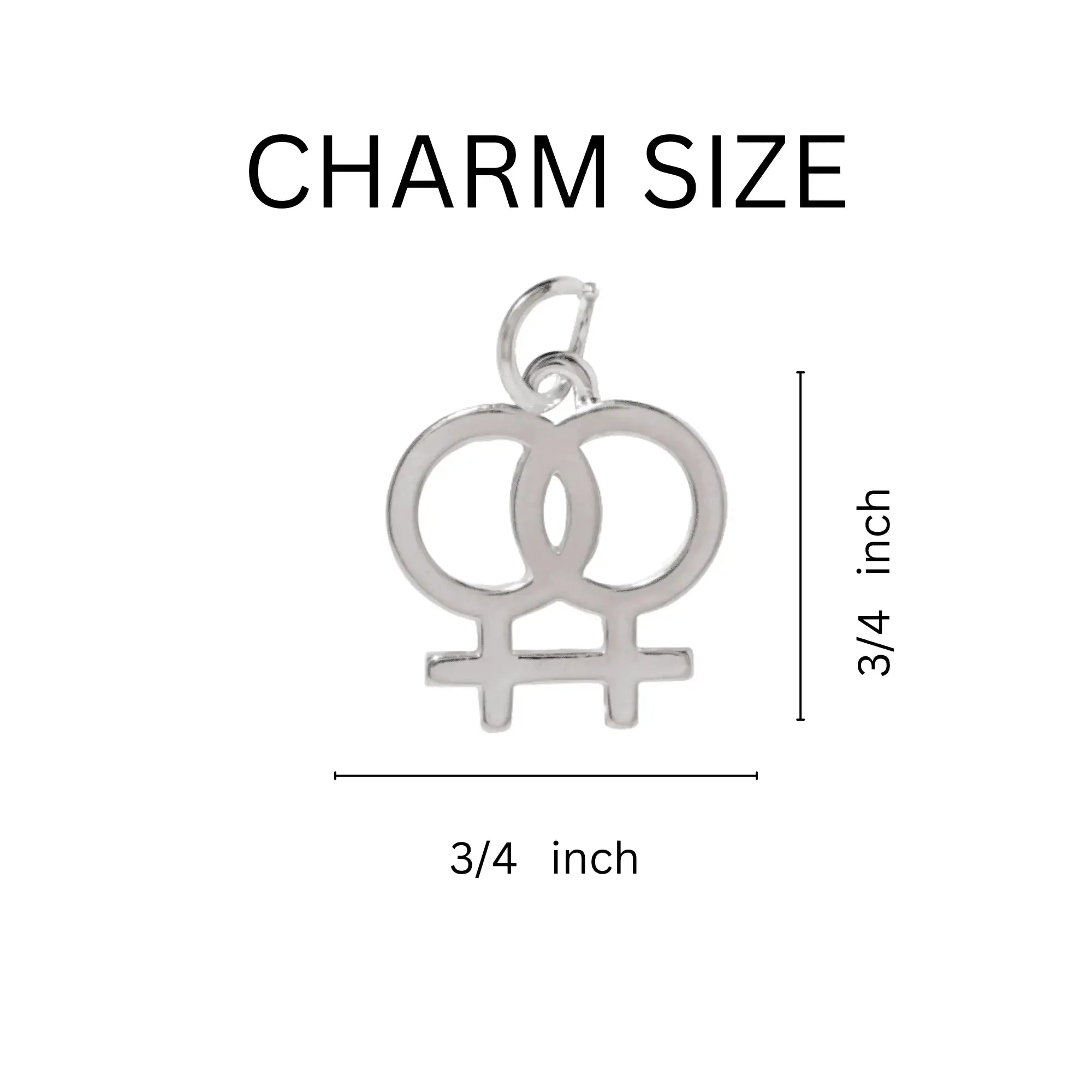 Black Cord Lesbian Same Sex Female Symbol Necklaces ()