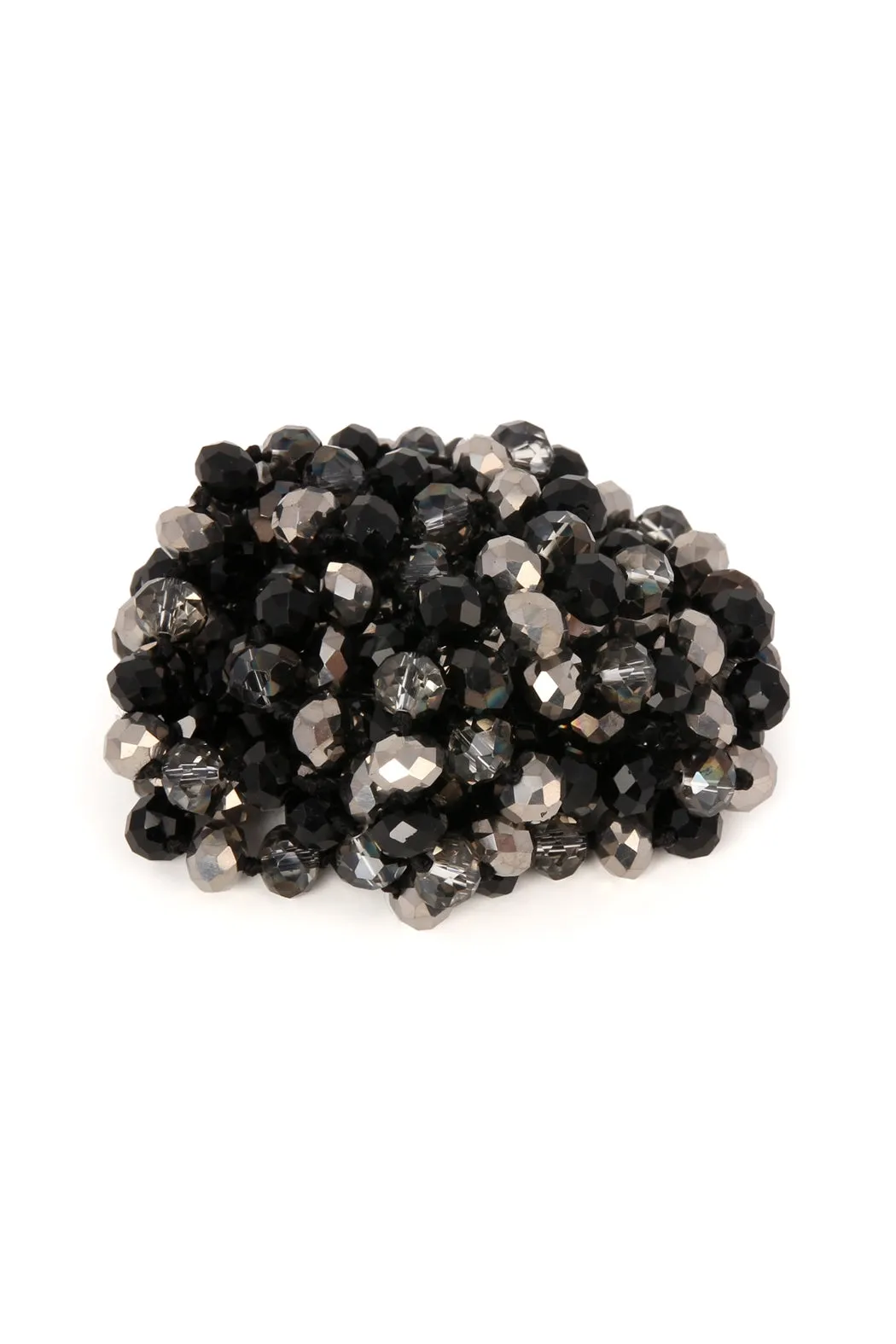 Black Hematite Mix Longline Hand Knotted Necklace - Pack of 6
