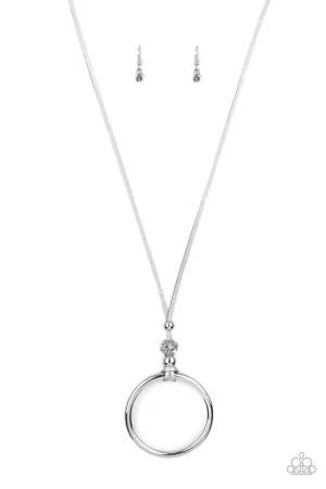 BLING Into Focus Silver Paparazzi Necklace