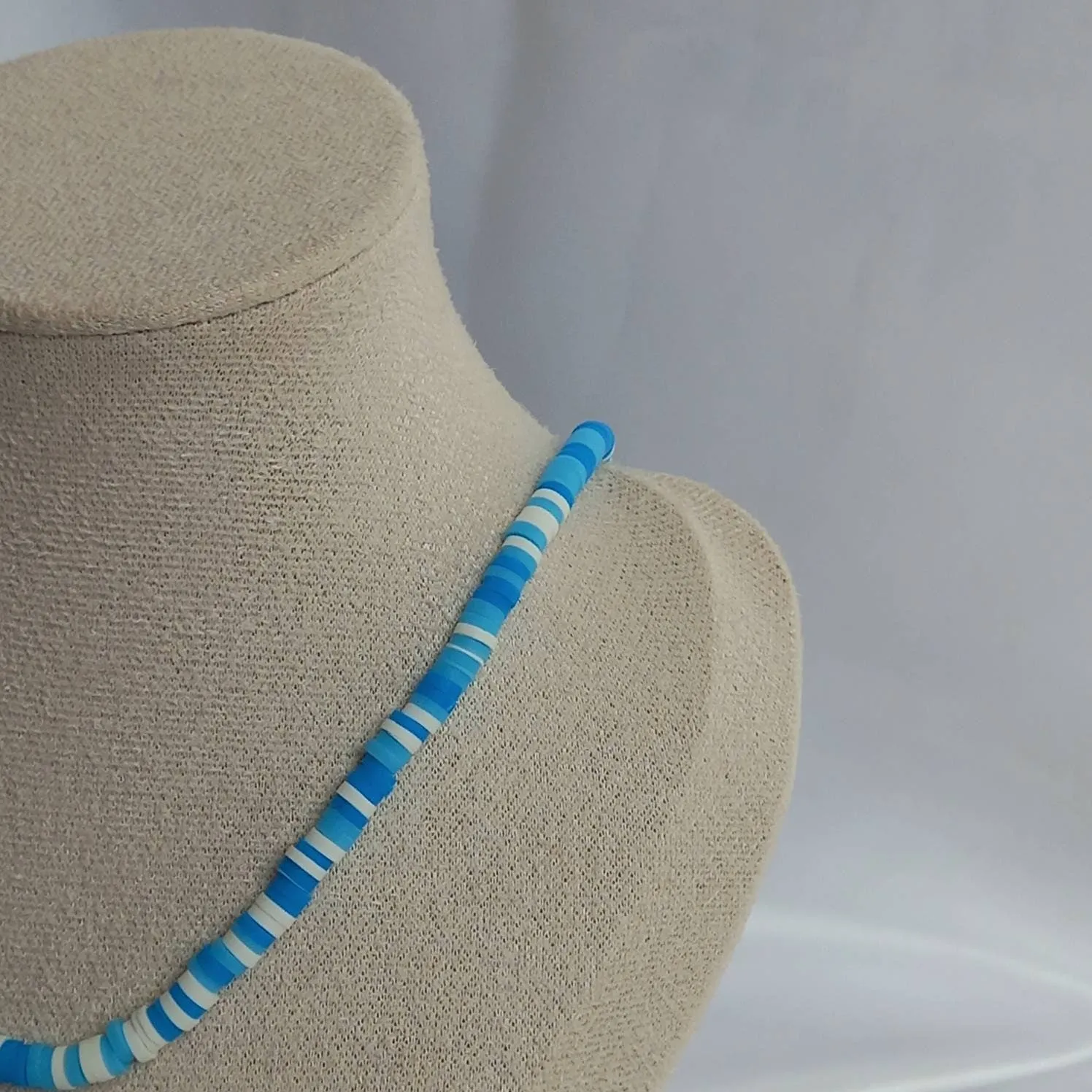 Blue Gummy Bear Bead Necklace -Blue Necklaces In The UK,Gummy Bear Necklaces,Blue Beaded Necklaces In The UK,Blue Beaded Jewellery In The UK
