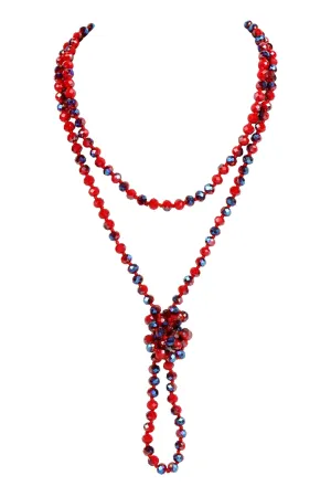 Blue Longline Hand Knotted Necklace - Pack of 6