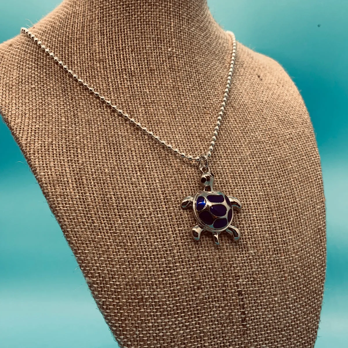 Blue Turtle, Necklace