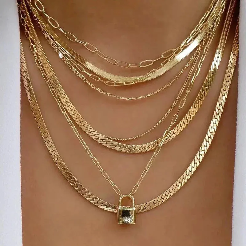 Bohemia Multilayer Crystal Butterfly Pendant Necklaces Women Hollow Heart Choker Necklace Fashion Jewelry Party