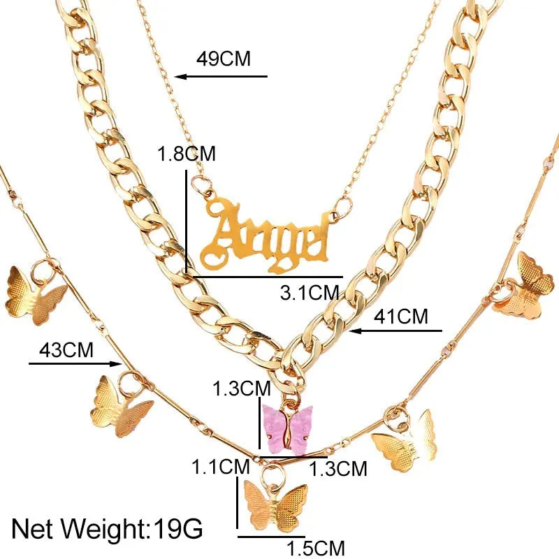 Bohemian Multilayer Necklace for Women with Pendant Variants