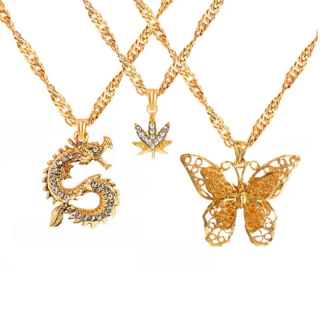 Bohemian Multilayer Necklace for Women with Pendant Variants