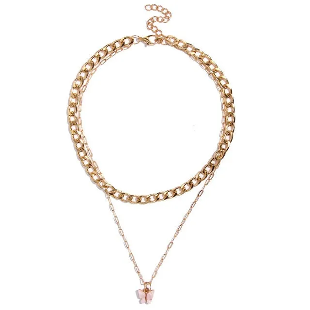 Bohemian Multilayer Necklace for Women with Pendant Variants