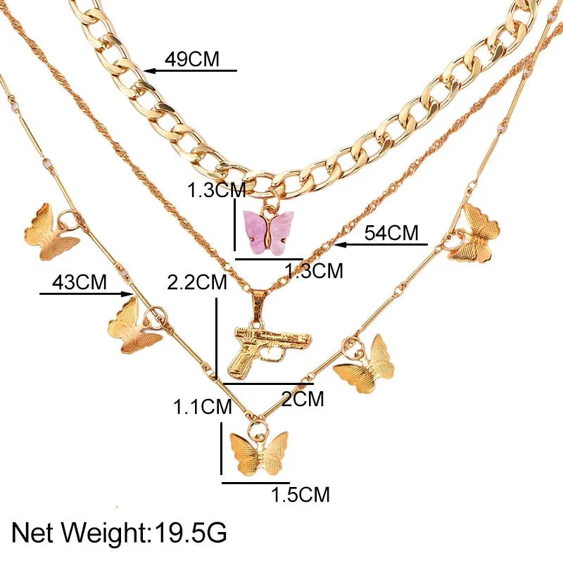 Bohemian Multilayer Necklace for Women with Pendant Variants