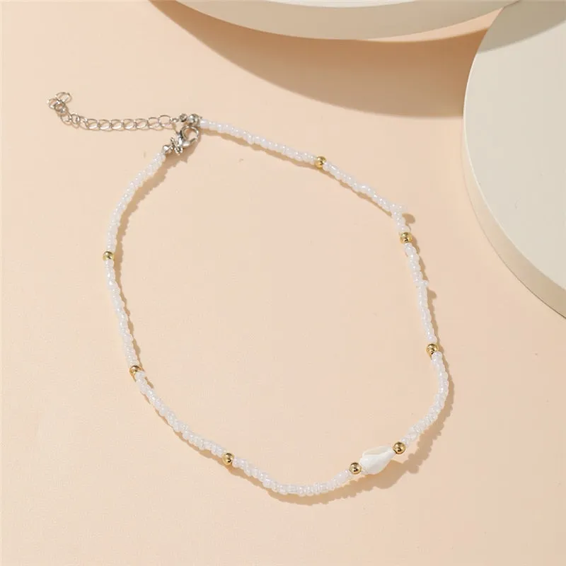 Bohemian Natural Shell Choker Necklace for Women