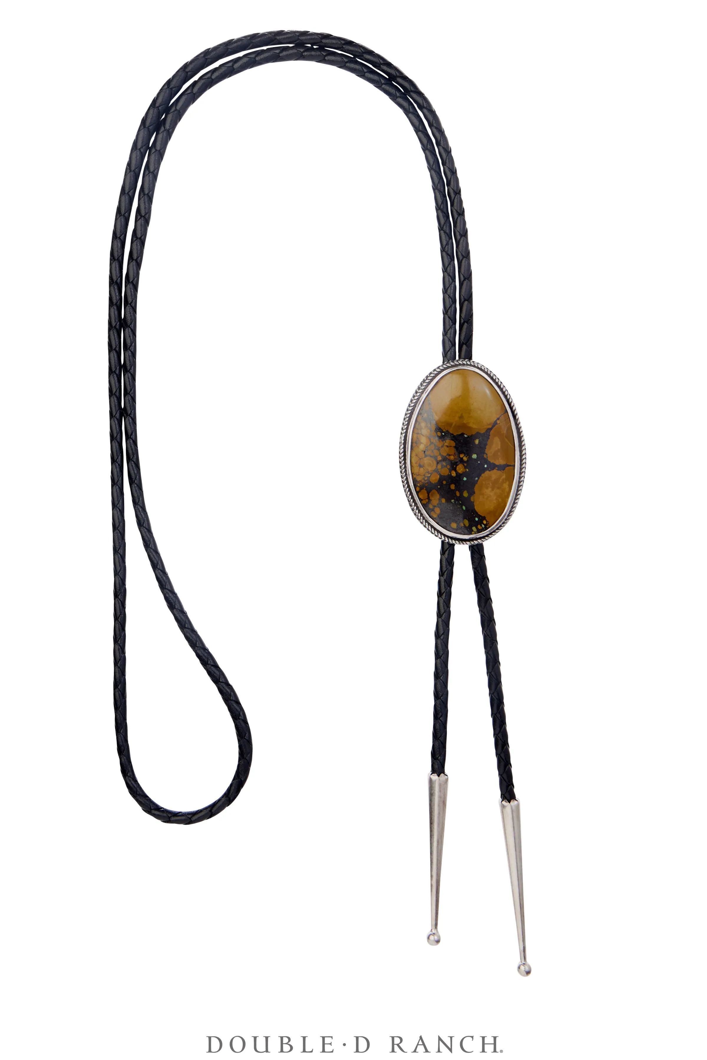 Bolo, Natural Stone, Turquoise, Dark Matrix, Hallmark, Contemporary, 3503