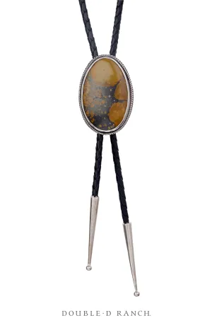 Bolo, Natural Stone, Turquoise, Dark Matrix, Hallmark, Contemporary, 3503