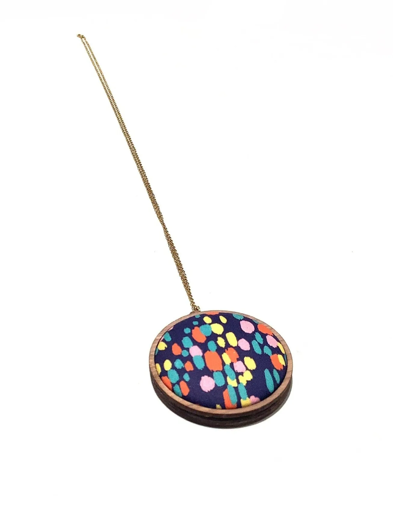 BOTÓN DE AZÚCAR- Long Pendant Necklace - Paint Strokes
