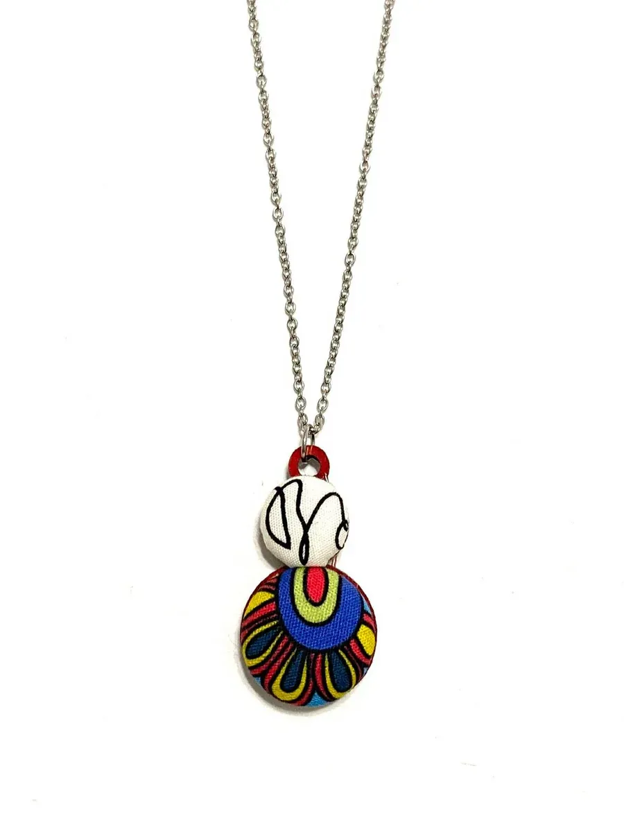 BOTÓN DE AZÚCAR- Mini Double Necklace - Groove and Lines