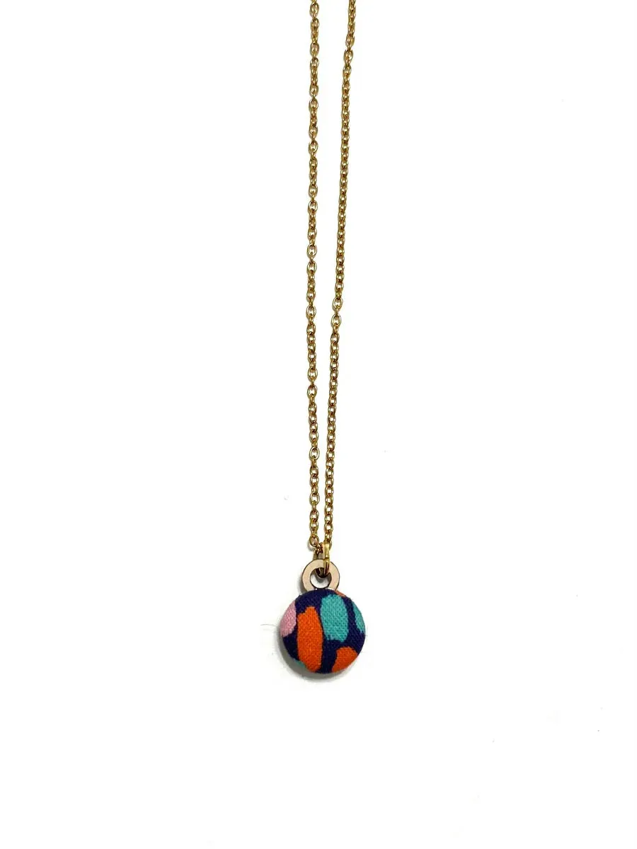 BOTÓN DE AZÚCAR- Mini Single Necklace - Paint Strokes