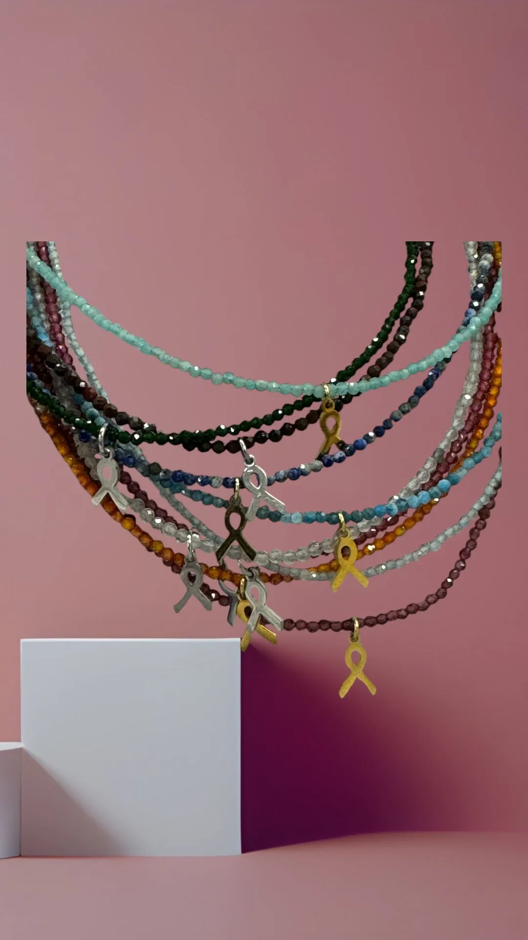 Bring the Hostages Home 2mm beaded necklaces