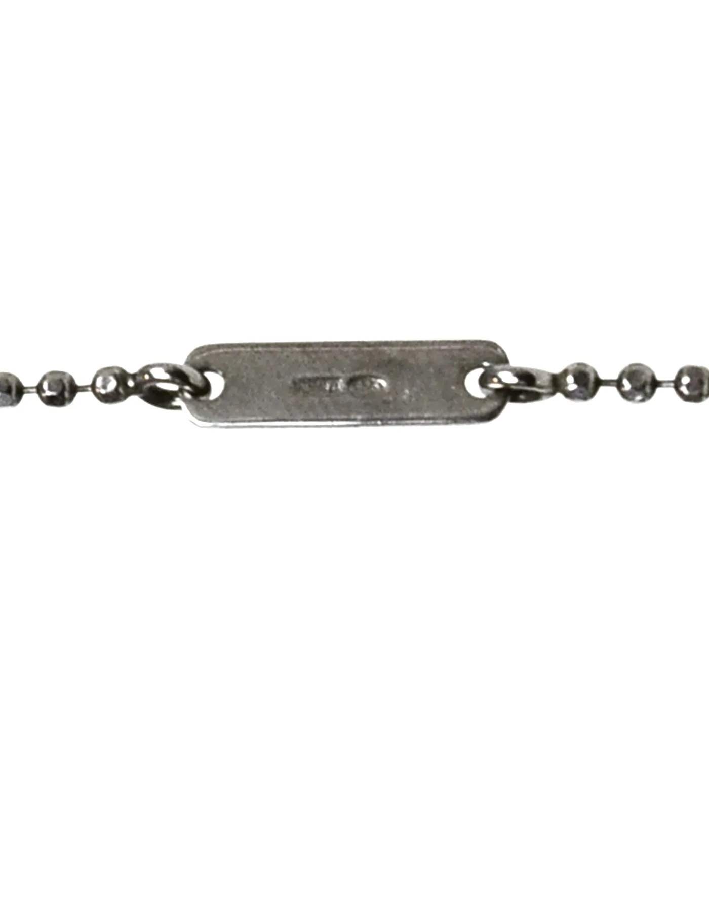 Brunello Cucinelli Blackened Sterling Siver Y Chain Lariat Necklace