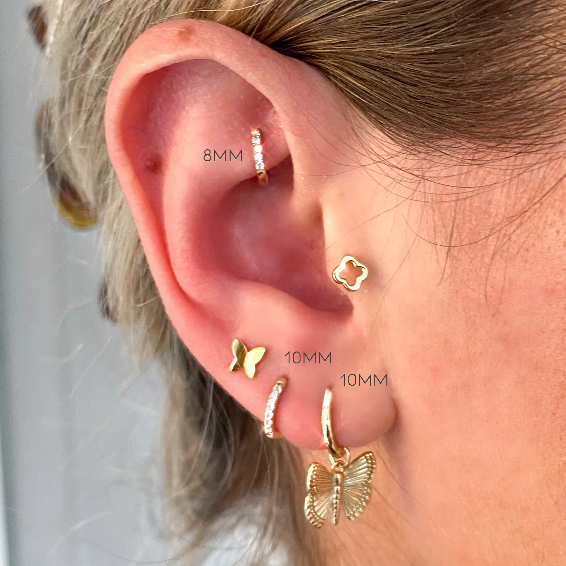Butterfly Charm | Rose Gold