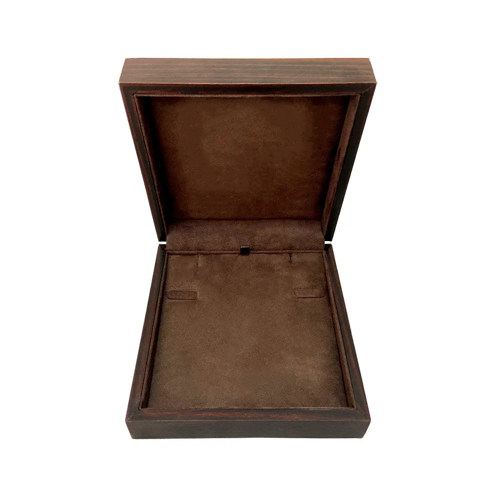 BX019 Wooden Jewelry Display Box with Hooks for Necklace