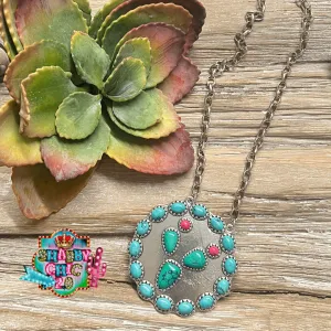 Cactus Necklace - Turquoise