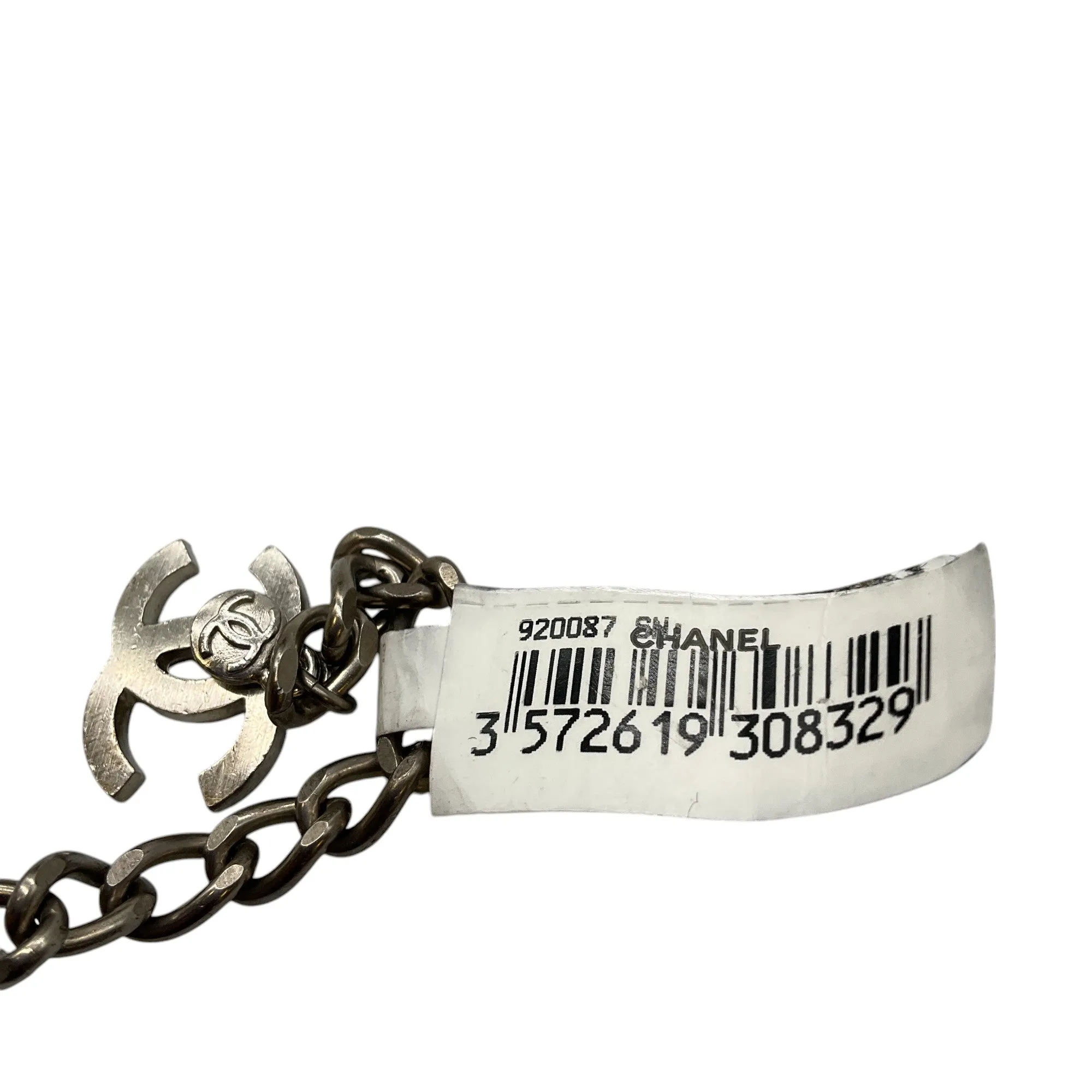 Chanel Pearl 2006 CC Logo Crystal Embellished Strass Necklace