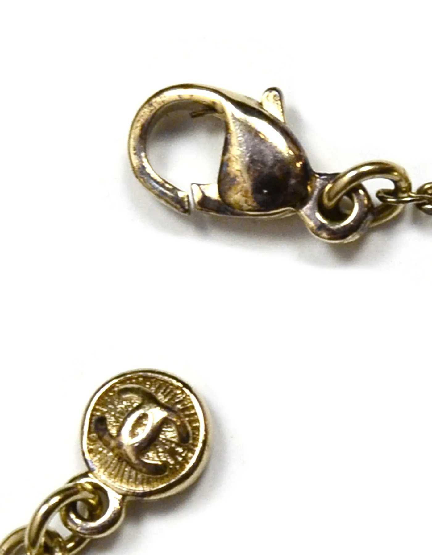 Chanel Seashell & Faux Pearl Necklace Belt
