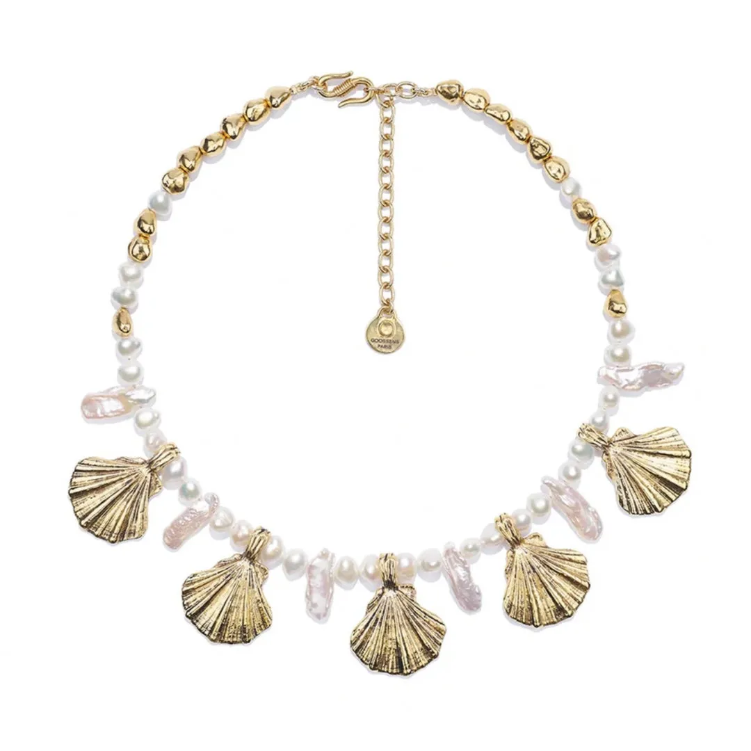Circe White Pearl Shell Necklace