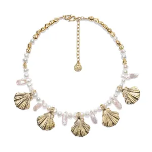 Circe White Pearl Shell Necklace