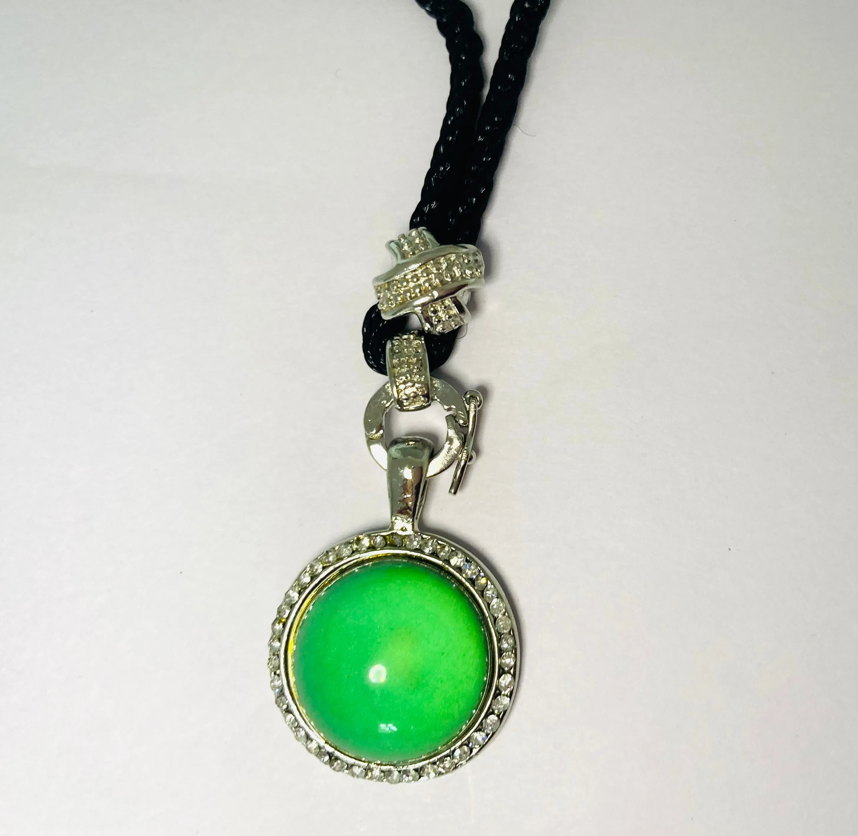 Circular Stones Mood Necklace with Long Cord