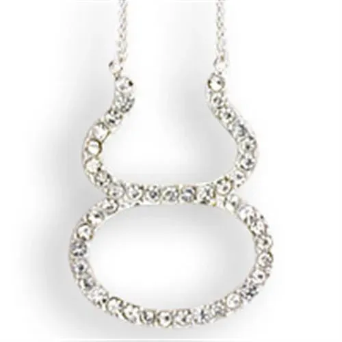 CJZ05 Wholesale Women's Silver Brass with Top Grade Crystal in Clear Taurus Zodiac Chain Pendant