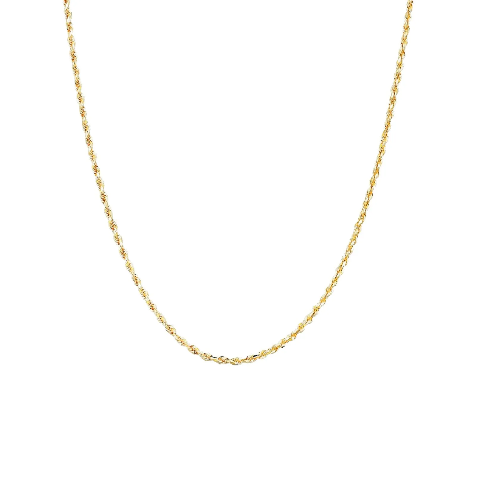 Classic Rope Chain Necklace 10k Gold